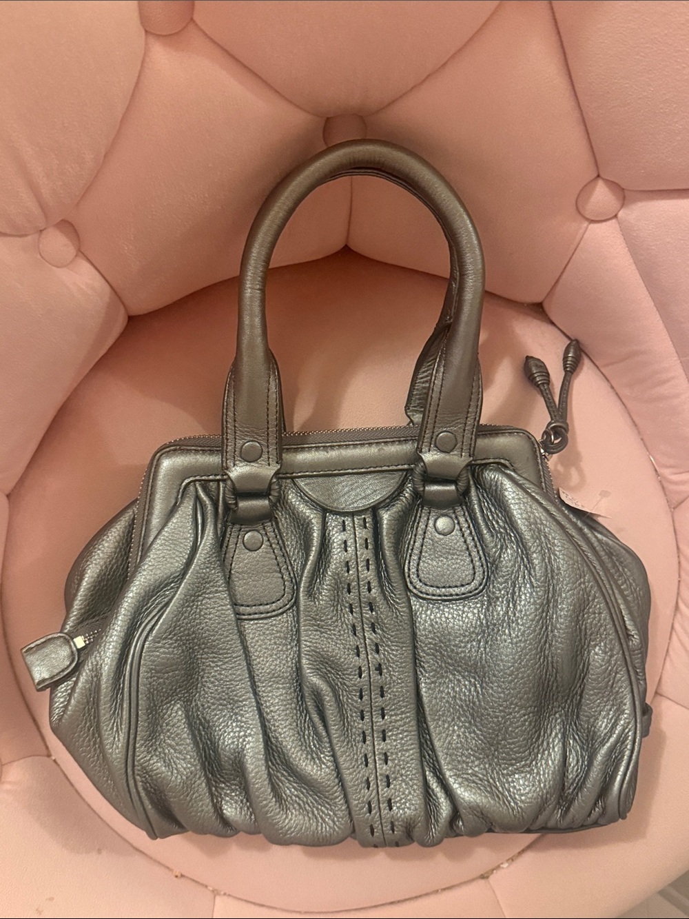 Cole Haan Leather Satchel Handbag